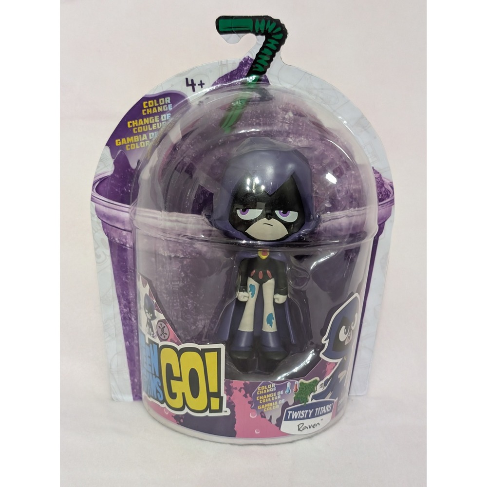 Teen Titans Go! Raven Mini Figure DC Comics Collectible Purple Hooded Cape Toy